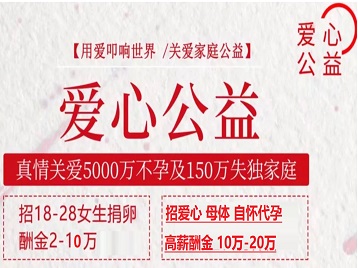 集安捐卵助孕生子 爱心志愿者招募